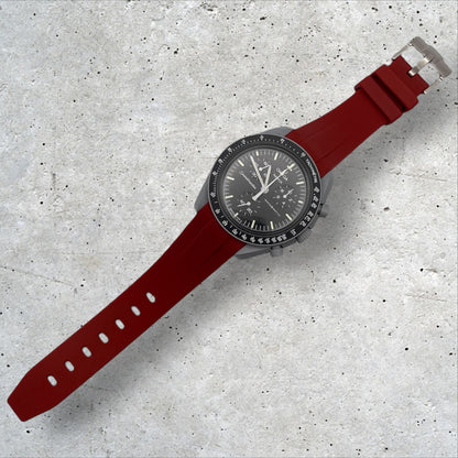 SILIKON ARMBAND für OMEGA X SWATCH SPEEDMASTER MOONSWATCH