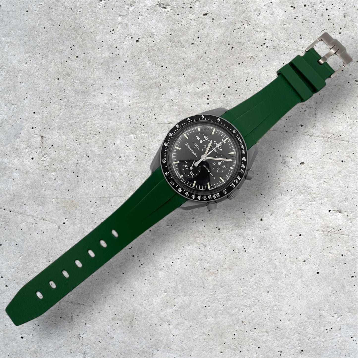 SILIKON ARMBAND für OMEGA X SWATCH SPEEDMASTER MOONSWATCH