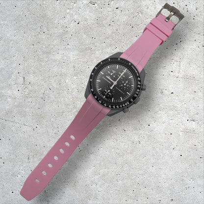 SILICONE STRAP for OMEGA X SWATCH SPEEDMASTER MOONSWATCH